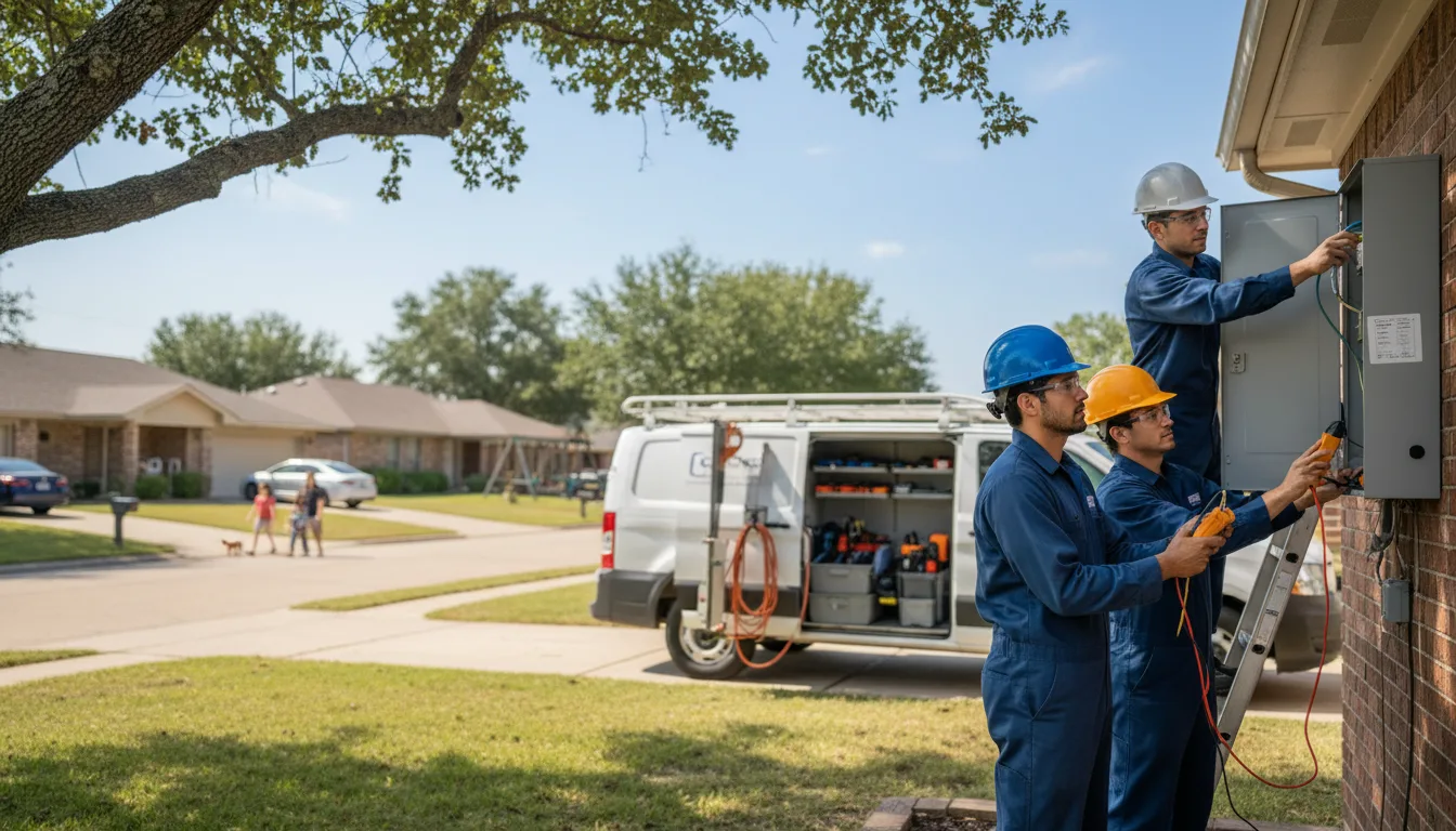 Certified electrician providing emergency electrical services in Quitman, AR